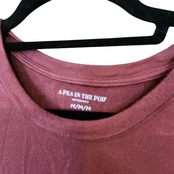 A Pea In The Pod Maternity / Nursing Asymmetrical Hem Tunic Top M - Picture 3 of 4